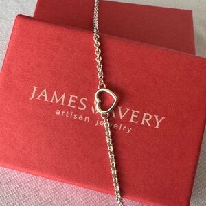 James Avery Heart Anklet NWOT